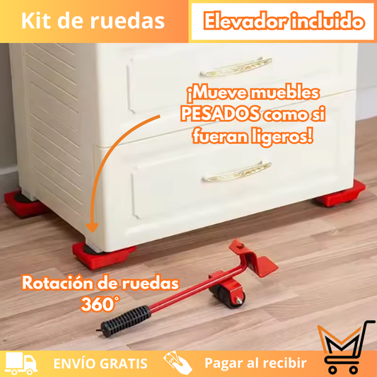 Kit de ruedas 🎉elevador incluido🎉